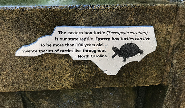Our new North Carolina signs share interesting information about our state’s plants, wildlife and history.